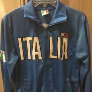 Small Italia soccer jacket nice look!!!